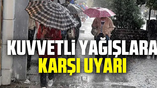 Orta Karadeniz'deki Kuvvetli Yağışlara Karşı Uyarı
