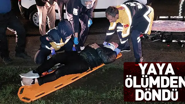 Yaya ölümden döndü