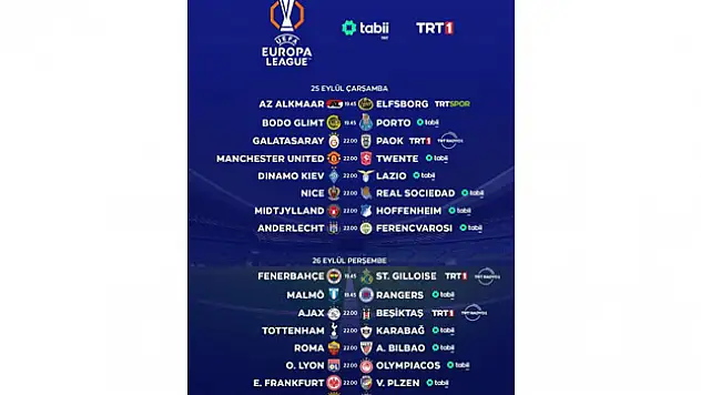 UEFA Avrupa Ligi ilk hafta maçlarıyla başlıyor