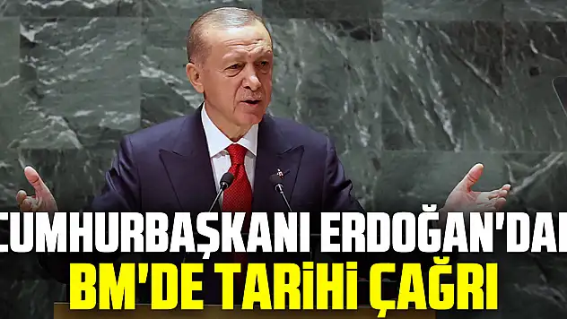 Cumhurbaşkanı Erdoğan'dan BM'de tarihi çağrı