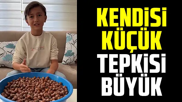 KENDİSİ KÜÇÜK TEPKİSİ BÜYÜK