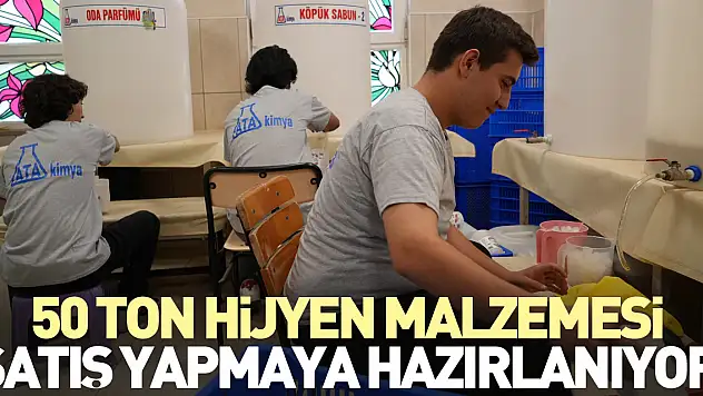 50 ton hijyen malzemesi, satış yapmaya hazırlanıyor