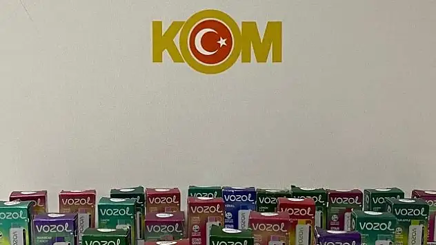 31 elektronik sigara ele geçirildi