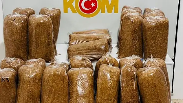 180 kilo kaçak tütün ele geçirildi