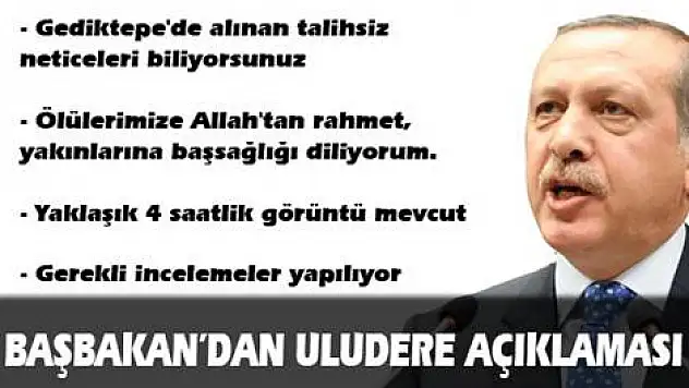 Başbakan'dan ilk açıklama