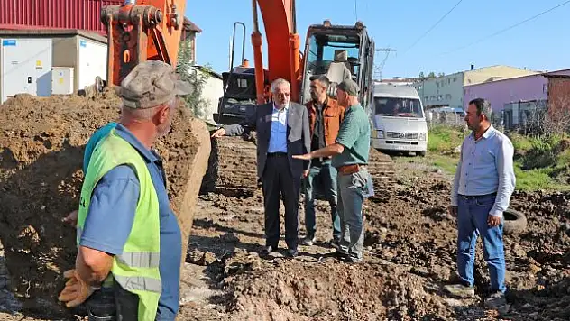 Bafra'da altyapı çalışmaları