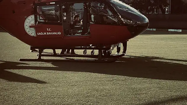 Kalp krizine ambulans helikopter yetişti
