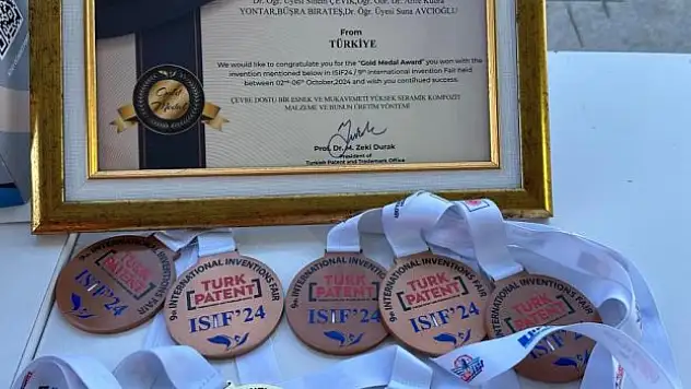 OMÜ, Uluslararası Buluş Fuarı'nda 7 madalya elde etti