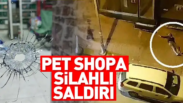 Pet shopa silahlı saldırı
