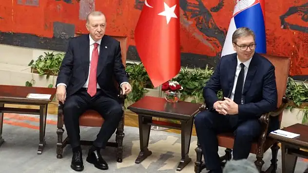 Cumhurbaşkanı Erdoğan  Vucic ile görüştü