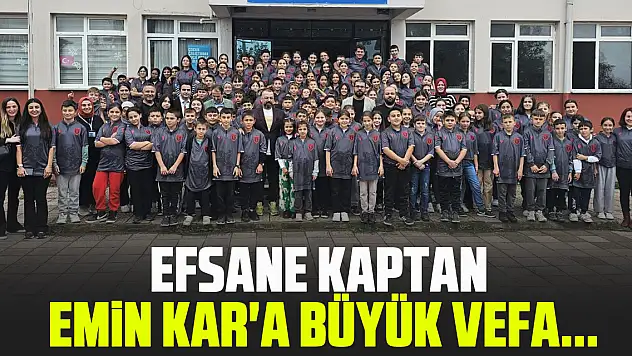 Efsane kaptan Emin Kar'a büyük vefa...