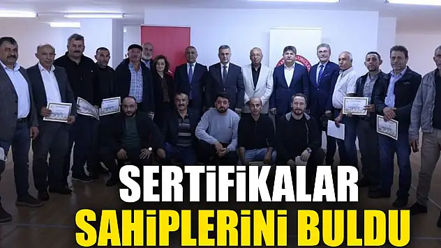 SERTİFİKALARI SAHİPLERİNİ BULDU