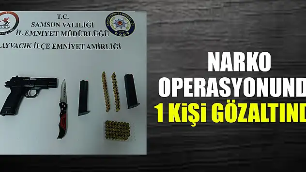 Narko Operasyonunda 1 Kişi Gözaltında