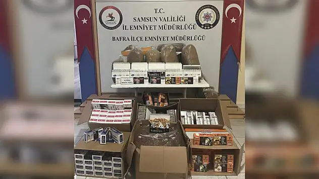 Kaçak tütün ve makaron ele geçirildi