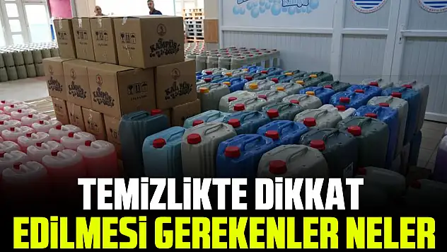 Temizlikte dikkat edilmesi gerekenler neler