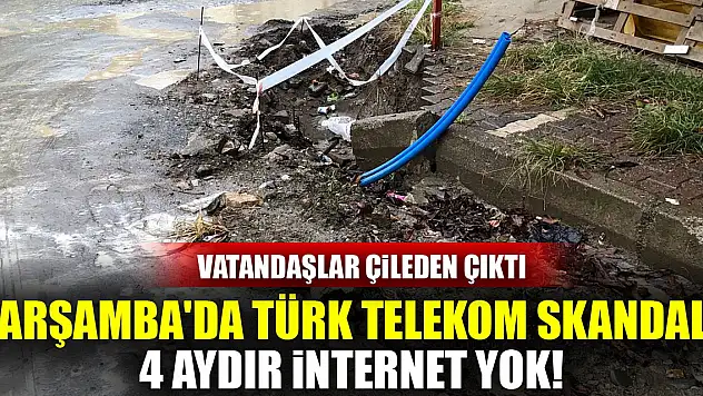 Çarşamba'da Türk Telekom Skandalı: 4 Aydır İnternet Yok!