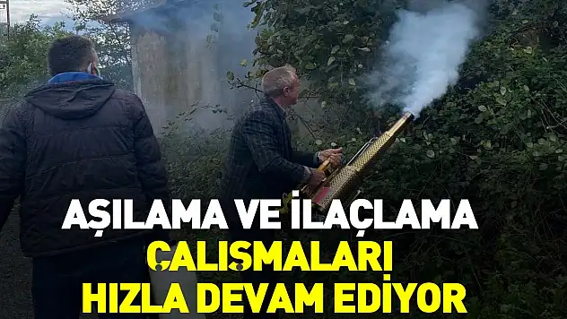 Aşılama ve İlaçlama çalışmaları hızla devam ediyor