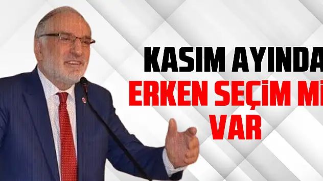 Kasım ayında erken seçim mi? Var