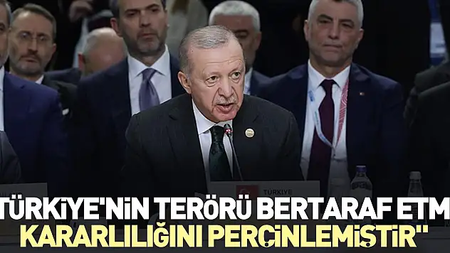 'Türkiye'nin terörü bertaraf etme kararlılığını perçinlemiştir'