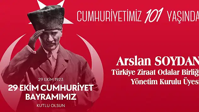 Türkiye Ziraat Odaları Birliği Yönetim Kurulu Üyesi Arslan Soydan