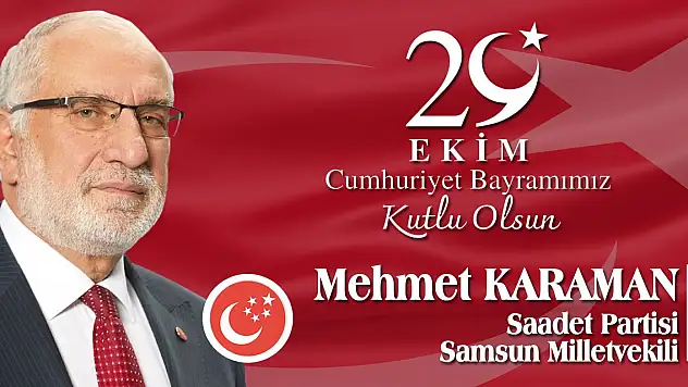 Saadet Partisi Samsun Milletvekili Mehmet Karaman