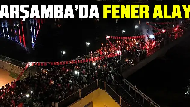 Çarşamba'da fener alayı