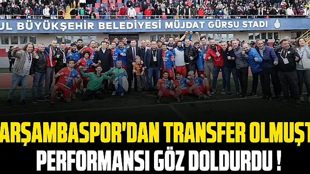 Çarşambaspor'dan Transfer Olmuştu Performansı Göz Doldurdu !
