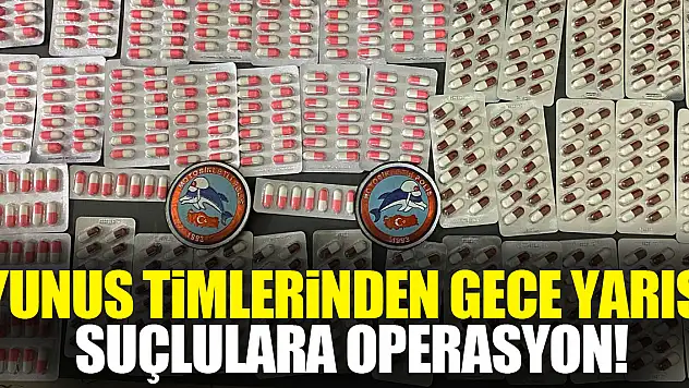 Yunus Timlerinden Gece Yarısı Suçlulara Operasyon!