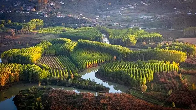 Melen Çayı Mevsim Rengini Aldı