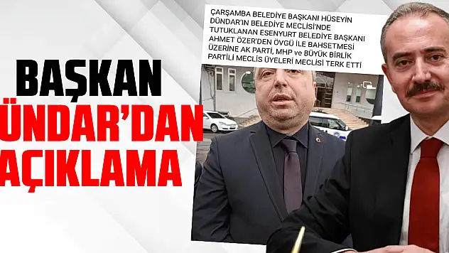 Başkan Dündar'dan Açıklama