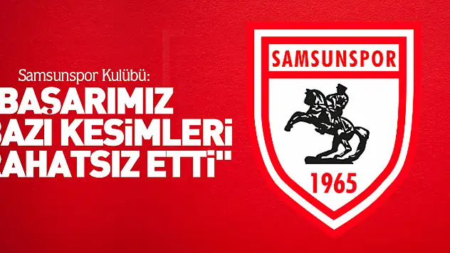 'Başarımız bazı kesimleri rahatsız etti'