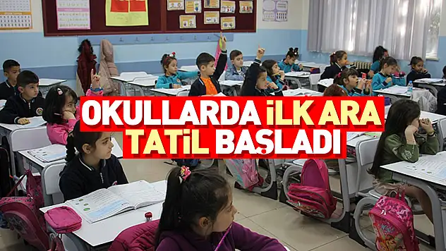 Ara tatil başladı