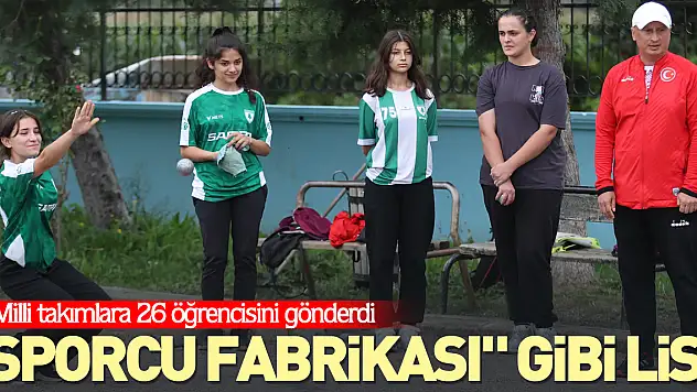 'Sporcu fabrikası' gibi lise