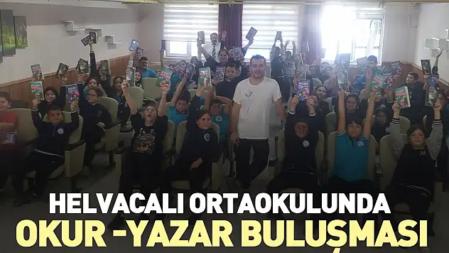 Helvacalı Ortaokulunda Okur -Yazar Buluşması
