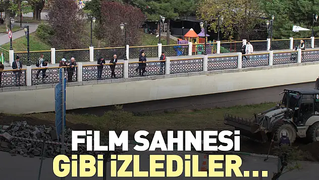 Film sahnesi gibi izlediler…