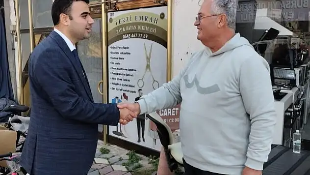 Bölge esnaflarını ziyaret etti