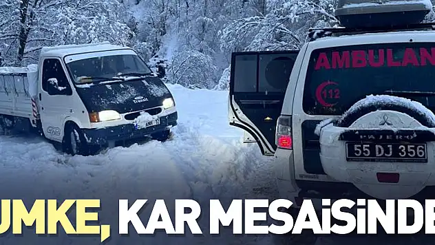 UMKE, Kar mesaisinde