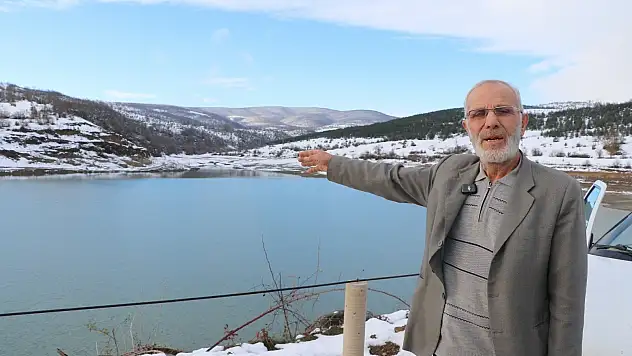 Kar yağışı Güven Göleti'ne yaradı