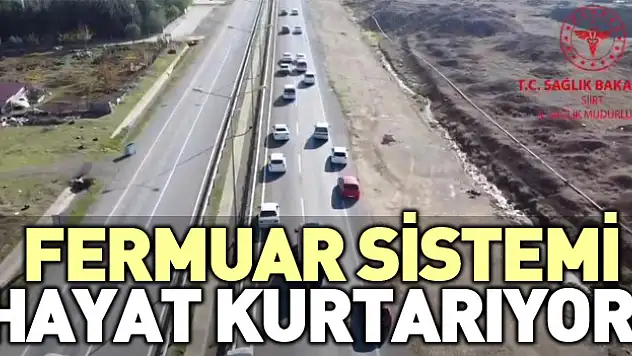 Fermuar sistemi hayat kurtarıyor