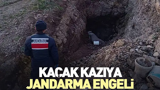 Kaçak Kazıya Jandarma Engeli