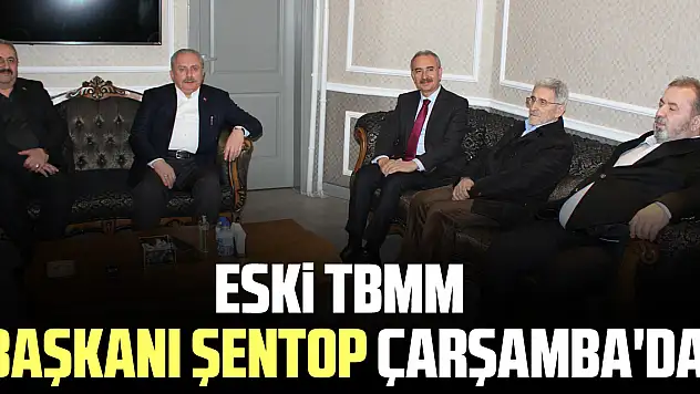 ESKİ TBMM BAŞKANİ ŞENTOP ÇARŞAMBA'DA