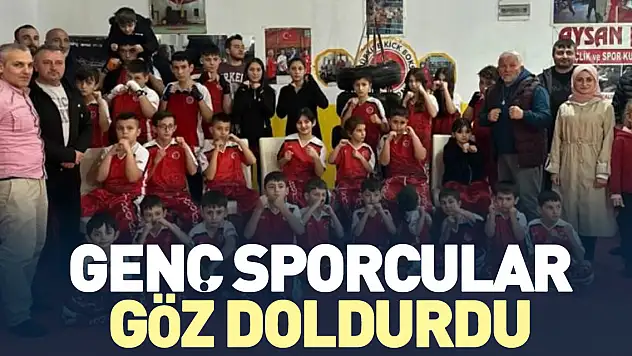 Genç sporcular göz doldurdu