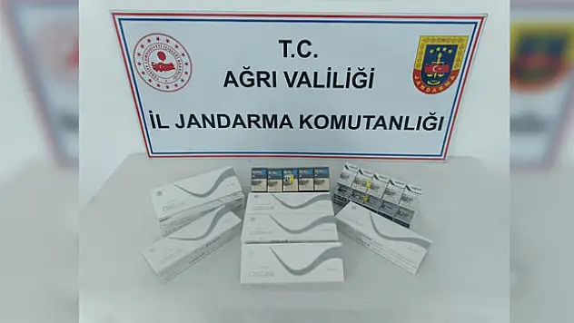 Çok sayıda kaçak sigara ele geçirildi