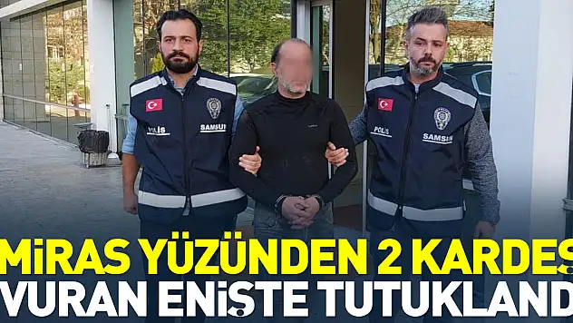 Miras yüzünden 2 kardeşi vuran enişte tutuklandı