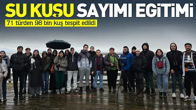 Su kuşu sayımı eğitimi