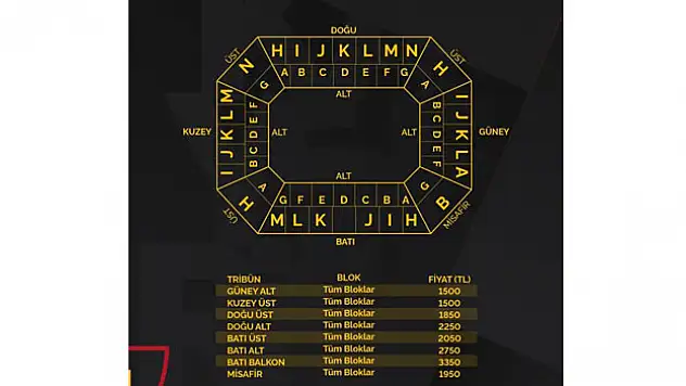Kayserispor - Galatasaray maçı bilet fiyatları belli oldu