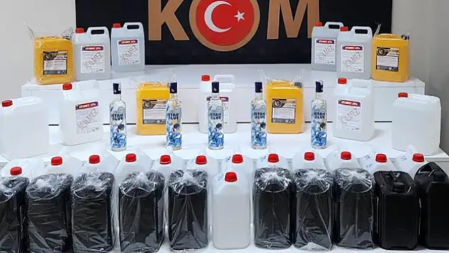190 litre etil alkol ele geçirildi