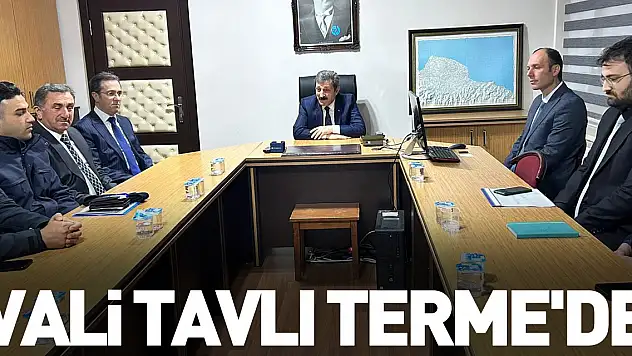 Vali Tavlı Terme'de