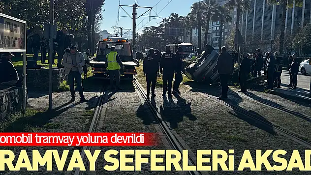 Tramvay seferleri aksadı