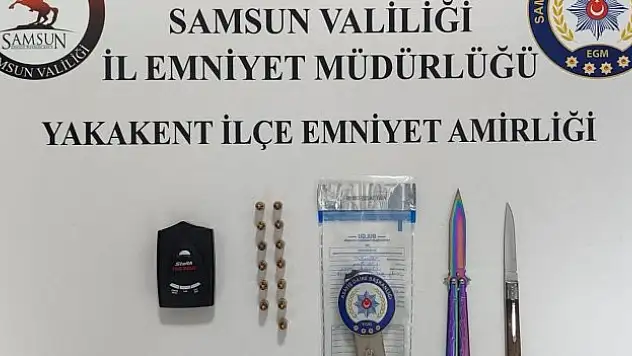 Suç unsurlarıyla denetime takıldı